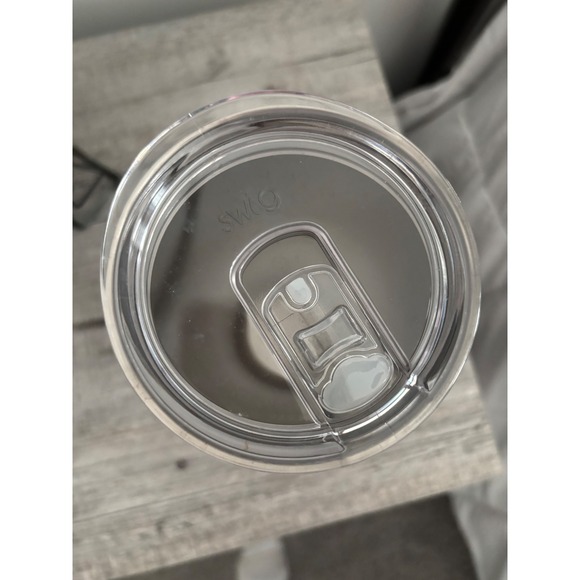 Swig Tumbler Leopard Print White Pink Teal Green 30 oz Insulated Cup - Picture 4 of 5